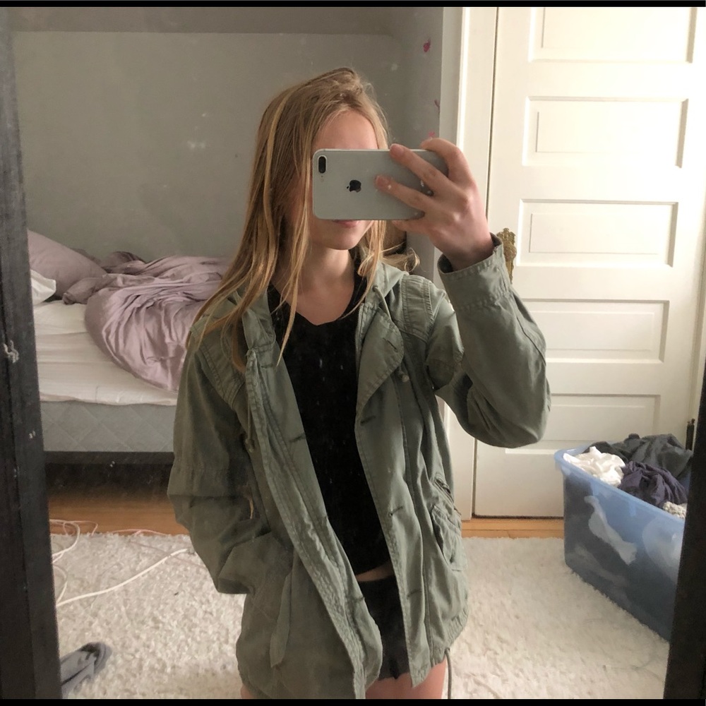 green American eagle jean jacket